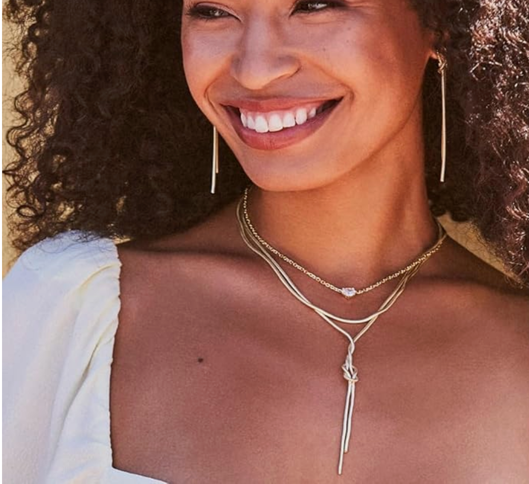 Gold Floating Brilliant Oval Solitaire Pendant Choker